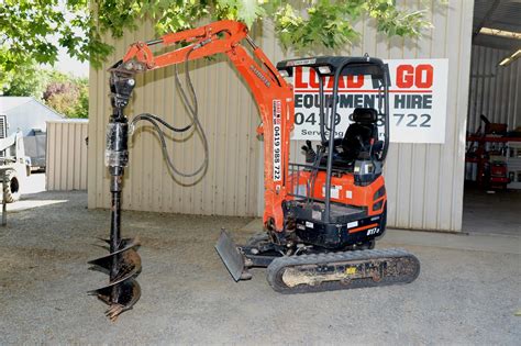 kubota excavator auger|mini auger.